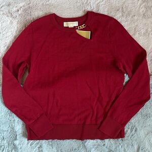 Michael Michael kors red currant chain sweater top